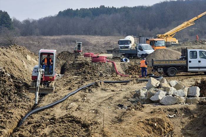 alimentare cu energie electrica organizare de santier Tunel 2.