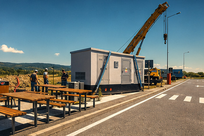 Alimentare cu energie electricã, stație distribuție carburanti Mol șoseaua A1 Bucuresti- Nãdlac